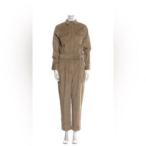 Brunello Cucinelli Beige Corduroy Jumpsuit
